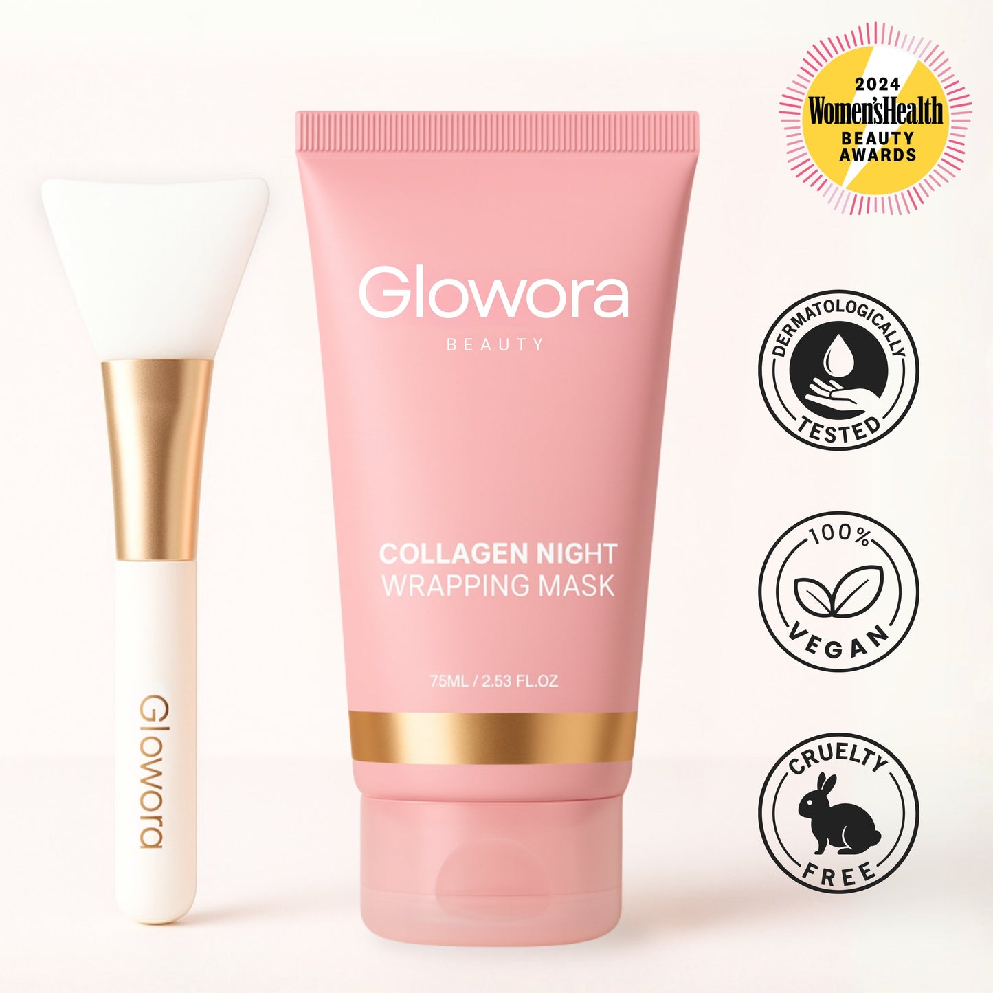 Bio-Collageen Masker + Kwast